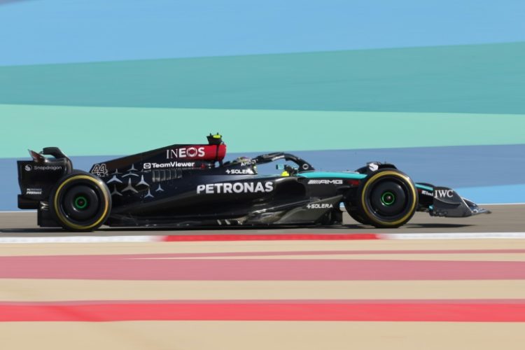 Lewis Hamilton sets the pace in Bahrain practice. ©AFP