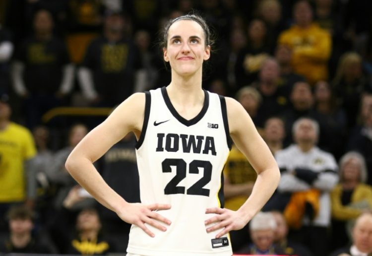 University of Iowa guard Caitlin Clark announced on Thursday she will enter this April's Women's NBA Draft. ©AFP