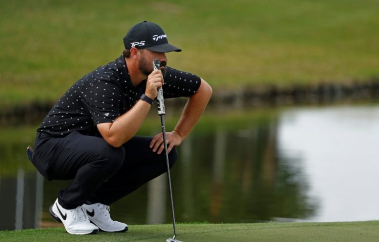 Chad Ramey of the United States held a share of the first round lead at the PGA Tour's Cognizant Classic on Thursday.. ©AFP