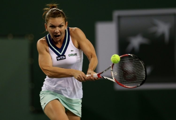 Simona Halep was beaten at the Miami Open on Tuesday as she made her comeback to tennis after a drugs ban. ©AFP