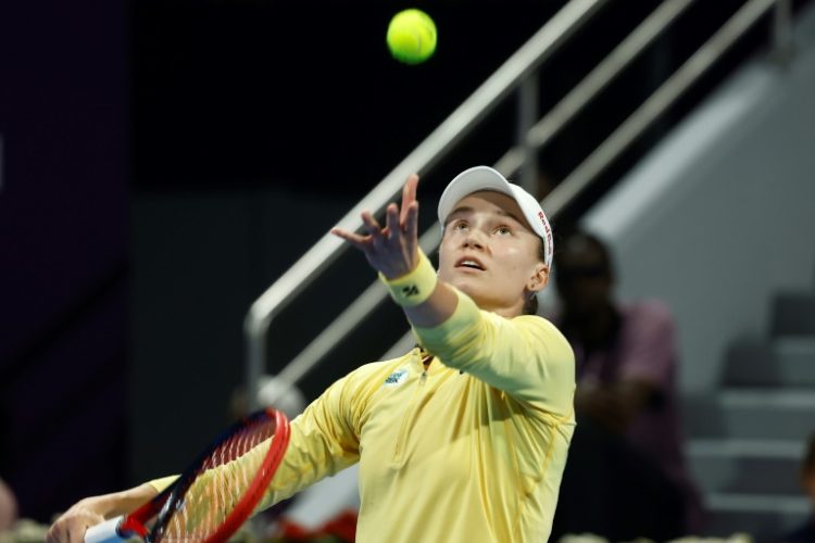 Elena Rybakina of Kazakhstan has withdrawn from her Indian Wells title defense with a gastrointestial illness. ©AFP