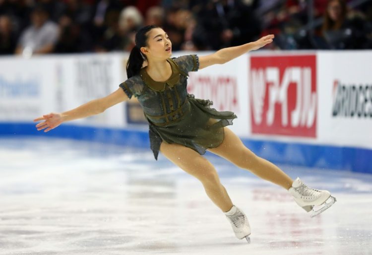 Japan's Kaori Sakamoto will try to capture her third consecutive women's world crown at the 2024 World Figure Skating Championships in Montreal. ©AFP
