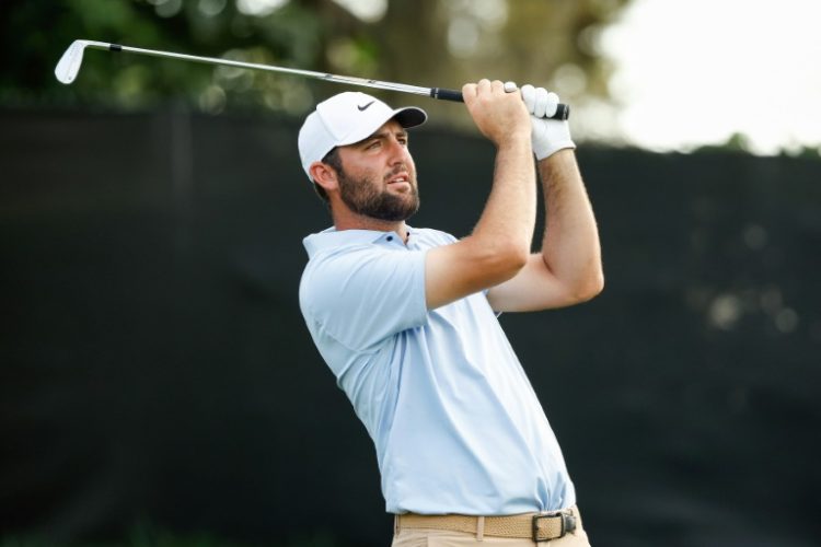 World number one Scottie Scheffler is part of a six-way tie for the lead at the halfway stage of the Arnold Palmer Invitational. ©AFP