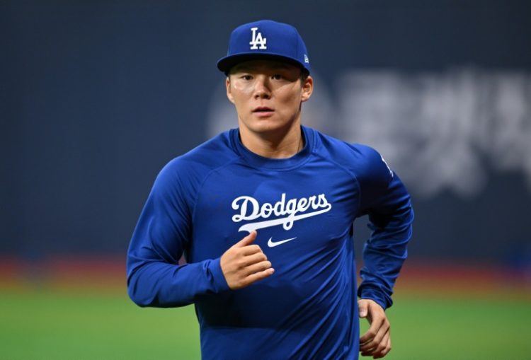 Yoshinobu Yamamoto will start Game 2 of the Los Angeles Dodgers' season-opening series against the San Diego Padres in Seoul. ©AFP