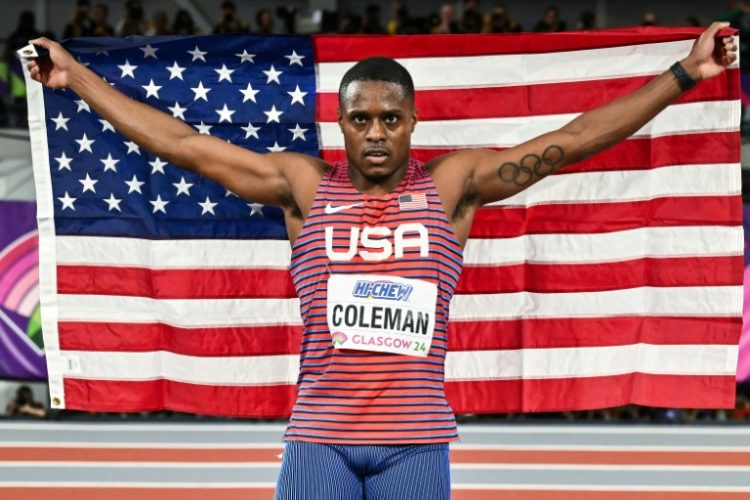 American world indoor 60m winner Christian Coleman. ©AFP
