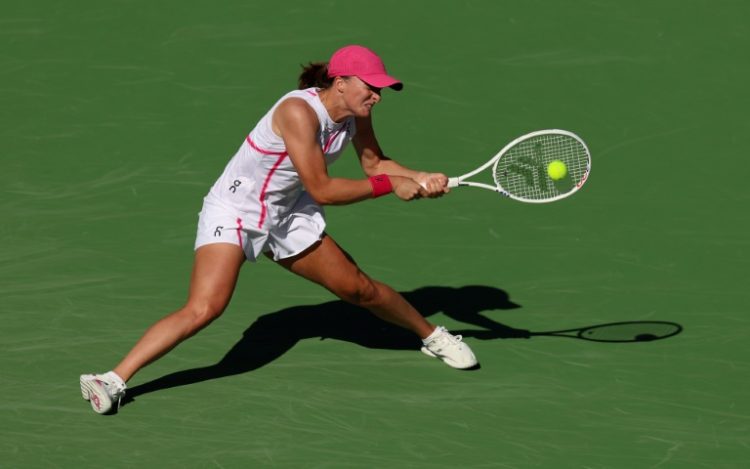World number one Iga Swiatek of Poland defeatd Czech teen Linda Noskova to reach the fourth round at the ATP and WTA Indian Wells Masters. ©AFP
