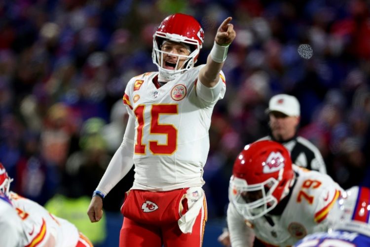 Kansas City Chiefs quarterback Patrick Mahomes is expected to have a new player in his offensive unit with Welsh rugby star Louis Rees-Zammit reportedly having agreed on contract terms with the reigning NFL champions. ©AFP