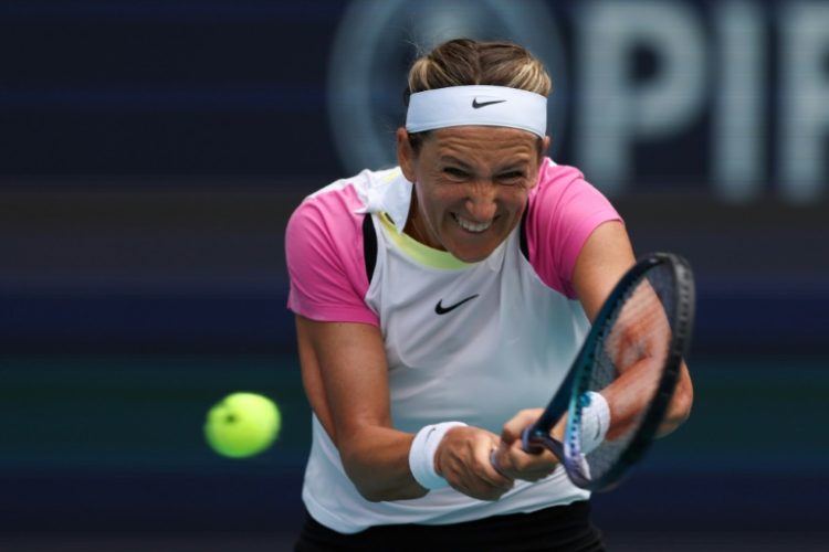 Victoria Azarenka beat Yulia Putintseva of Kazakhstan to reach the semi-finals of the Miami Open.. ©AFP