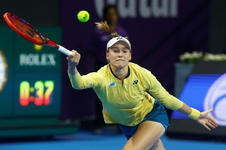 Elena Rybakina is wary of the windy conditions ahead of her Indian Wells title defence. ©AFP