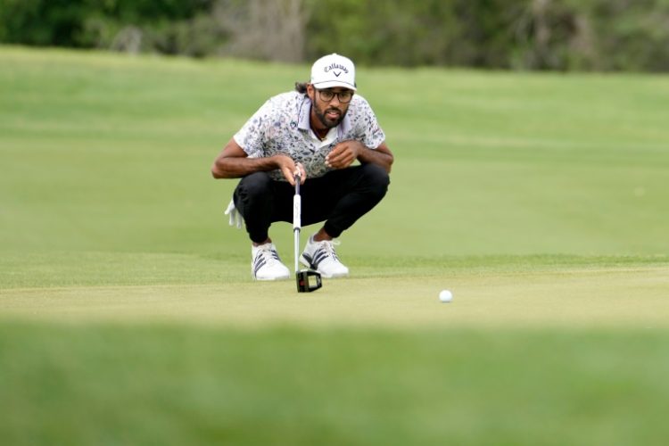 Akshay Bhatia will take a four-shot lead into the final round of the PGA Texas Open in San Antonio . ©AFP
