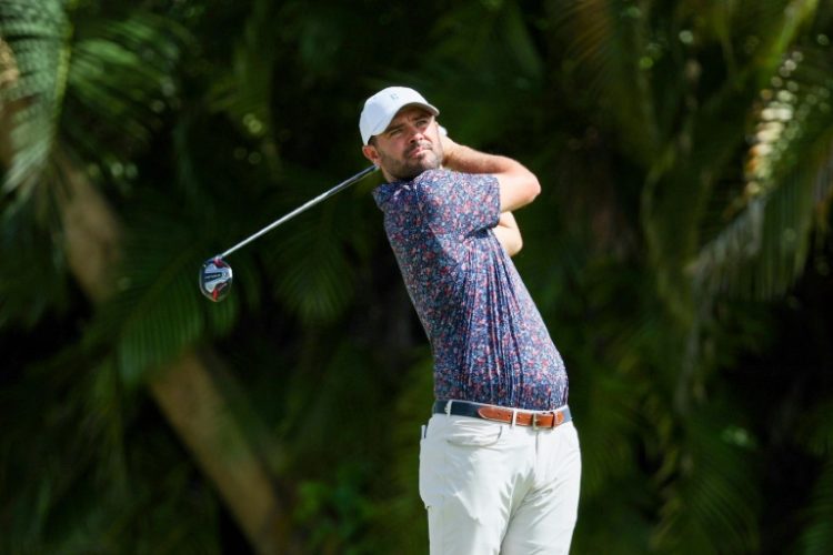 Wesley Bryan held on to the lead at the PGA Tour's Puntacana Championship on Saturday.. ©AFP