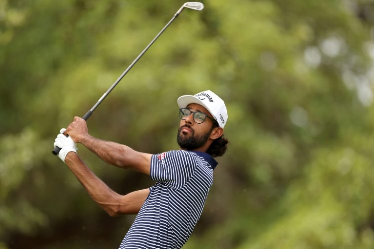 Akshay Bhatia won the PGA Texas Open to qualify for the Masters, but a sore left shoulder could hamper his debut at Augusta National. ©AFP