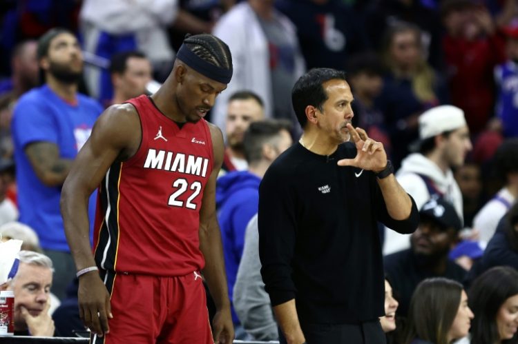Jimmy Butler's injury will leave Miami Heat head coach Erik Spoelstra without his star performer.. ©AFP