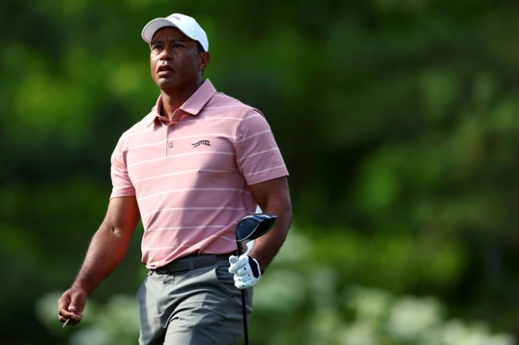 Tiger Woods, a five-time Masters winner and 15-time major champion, will test his ability to walk 23 holes in a day on Friday at Augusta National. ©AFP