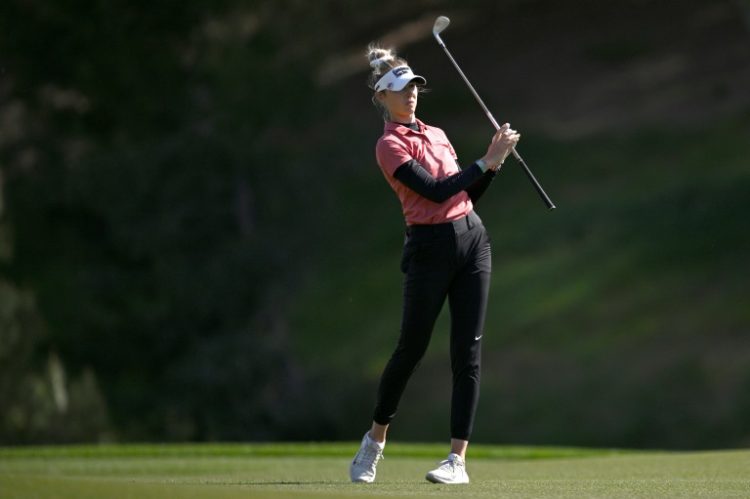 Nelly Korda won her fourth straight tournament at the LPGA Match Play in Las Vegas on Sunday. ©AFP