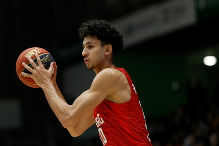 French teen forward Zaccharie Risacher told ESPN that he has submitted paperwork to make himself eligible for June's 2024 NBA Draft. ©AFP