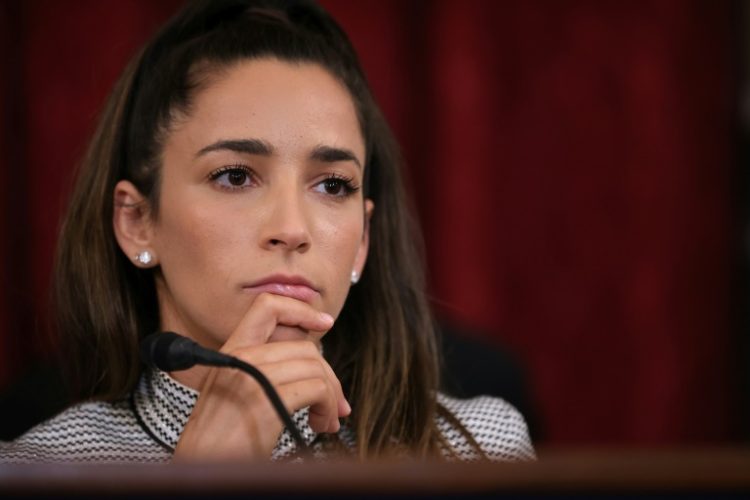 US Olympian Aly Raisman is among gymnasts who have filed a claim against the FBI for alleged mishandling of the investigation into sexual abuse by former team doctor Larry Nassar. ©AFP