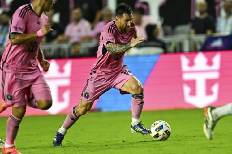 Inter Miami's Argentine forward Lionel Messi was on target but could not prevent the MLS leaders slumping to a 3-1 home defeat against Atlanta United. ©AFP