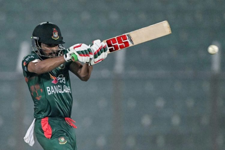 Run out: Bangladesh captain Najmul Hossain Shanto . ©AFP