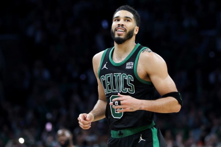 Jayson Tatum's 25 points helped the Boston Celtics return to the NBA Eastern Conference finals for a third straight season with victory over Cleveland. ©AFP