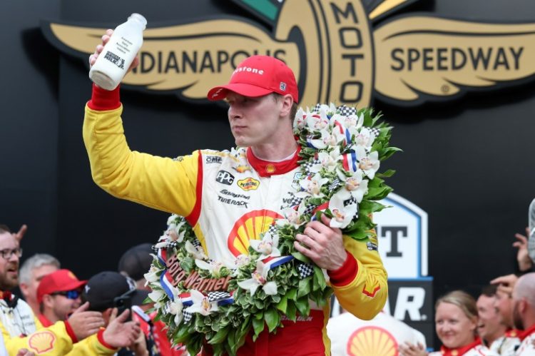 Josef Newgarden of Team Penske won the Indianapolis 500 at Indianapolis Motor Speedway on Sunday.. ©AFP