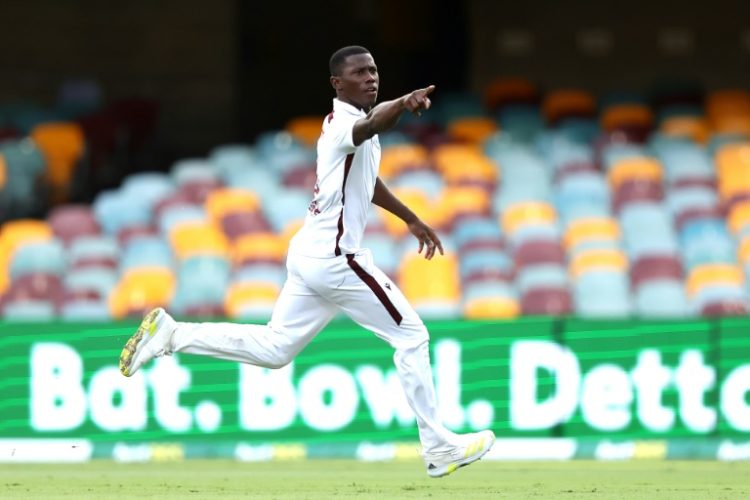 Shamar Joseph made a sensational start to his Test career taking 13 wickets in two Tests against Australia in January. ©AFP