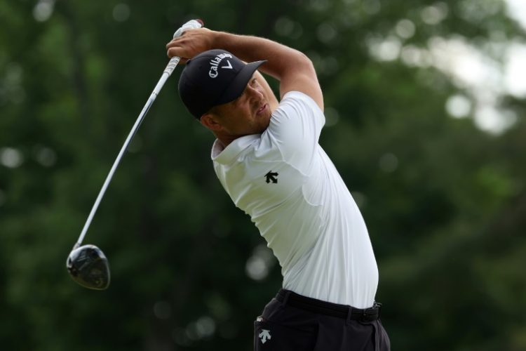 Xander Schauffele shot a record-tying 62 to seize the early lead at the PGA Championship on Thursday. ©AFP