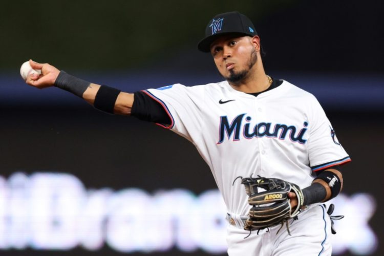 Luis Arraez, last year's top hitter in Major League Baseball, was trade from the Miami Marlins to the San Diego Padres. ©AFP
