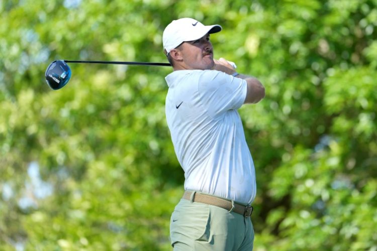 American Chris Gotterup fired a seven-under par 64 to grab a one-stroke lead after Friday's second round of the PGA Myrtle Beach Classic. ©AFP