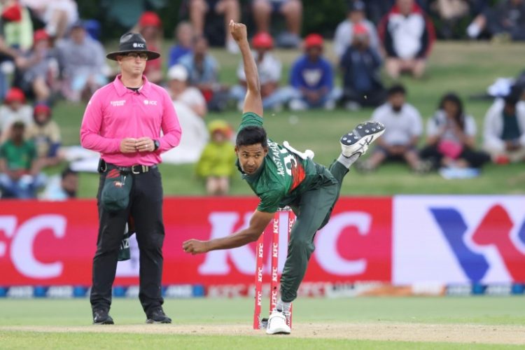 Bangladesh’s Mustafizur Rahman took six wickets in his team's win over the USA on Saturday.. ©AFP