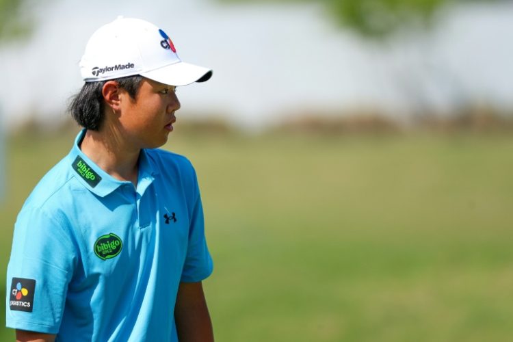 English teenager Kris Kim prepares for his US PGA Tour debut at the Byron Nelson touranment in Texas. ©AFP