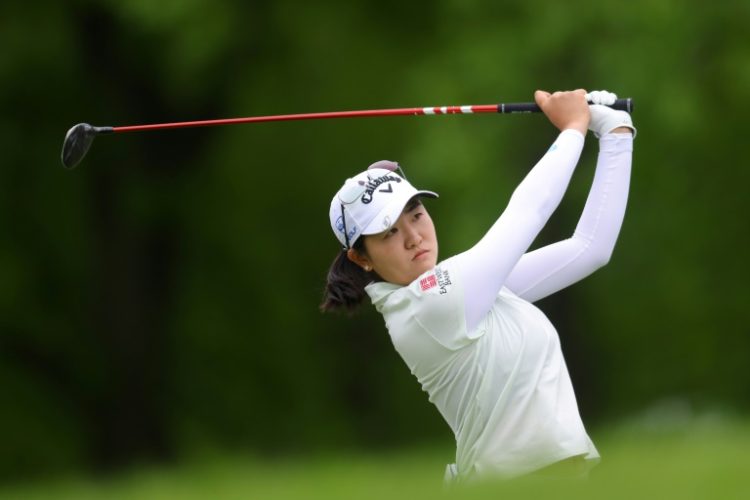 American Rose Zhang has a two shot lead after the first round of the LPGA's Founders Cup in New Jersey.. ©AFP