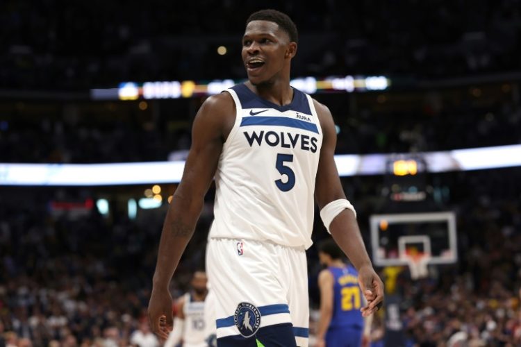 Anthony Edwards scored a playoff career-high 43 points to lead the Minnesota Timberwolves over Denver 106-99 in the opener of their second-round NBA playoff series. ©AFP