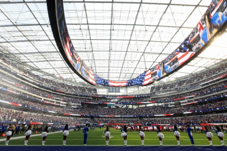 SoFi Stadium, home of the Los Angeles Rams NFL team, will stage swimming events at the 2028 Olympics . ©AFP