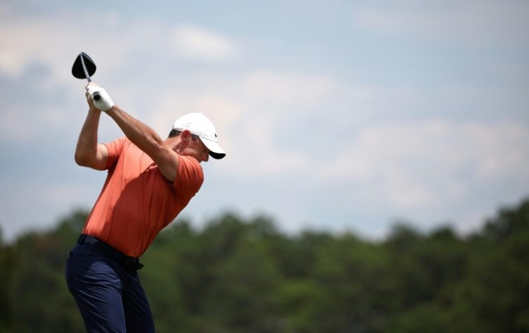 World number three Rory McIlroy of Northern Ireland shared the lead when he teed off in Friday's second round of the 124th US Open at Pinehurst. ©AFP