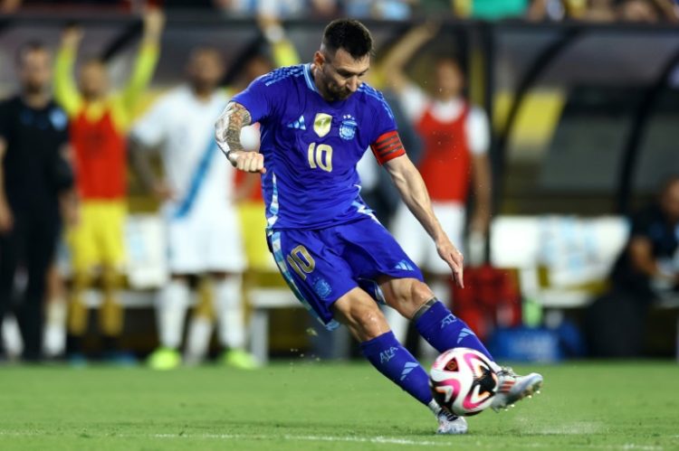 Lionel Messi scored twice as Argentina cruised to a 4-1 friendly win over Guatemala on Friday. ©AFP