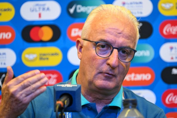 Brazil coach Dorival Junior speaks during a press conference ahead of his team's Copa America tournament group D opener with Costa Rica at SoFi Stadium on Monday.. ©AFP