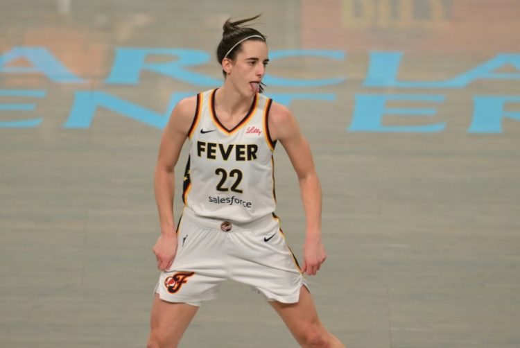 Caitlin Clark playing for the Indiana Fever in the WNBA. ©AFP