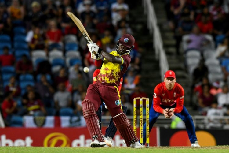 Sherfane Rutherford's unbeaten 68 powered the West Indies to victory over New Zealand in the T20 World Cup on Wednesday. ©AFP
