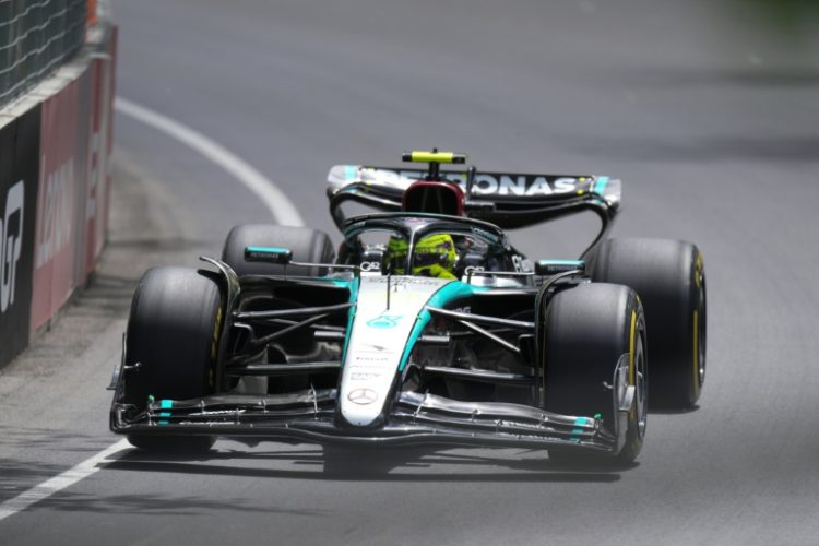 Mercedes driver Lewis Hamilton top in practice. ©AFP