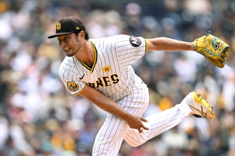 San Diego Padres pitcher Yu Darvish is on the injured list with a left groin strain. ©AFP