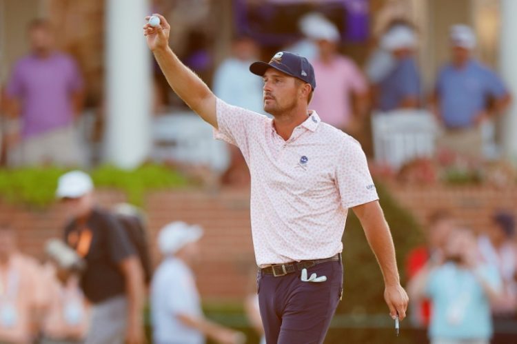 American Bryson DeChambeau teed off with the lead in the final round of the 124th US Open at Pinehurst. ©AFP