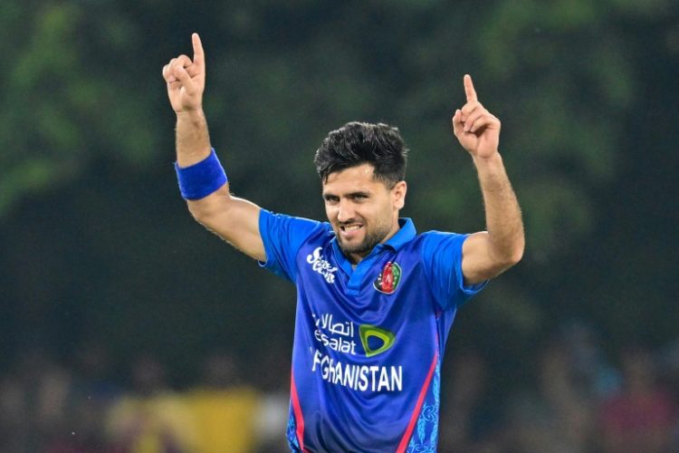 Afghanistan's Fazalhaq Farooqi took three more wickets to set up his team's T20 World Cup victory over Papua New Guinea. ©AFP