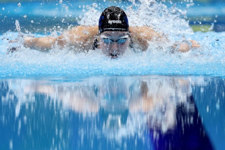 Gretchen Walsh is on her way to the Paris Olympics after victory in the wmen's 100m butterfly at the US Olympic swimming trials. ©AFP