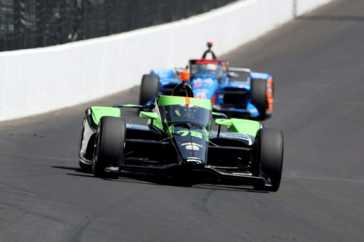 Argentine racer Agustin Canapino is taking a leave of absence from his Juncos Hollinger Racing IndyCar team after online abuse following an exchange with French rival Theo Pourchaire. ©AFP