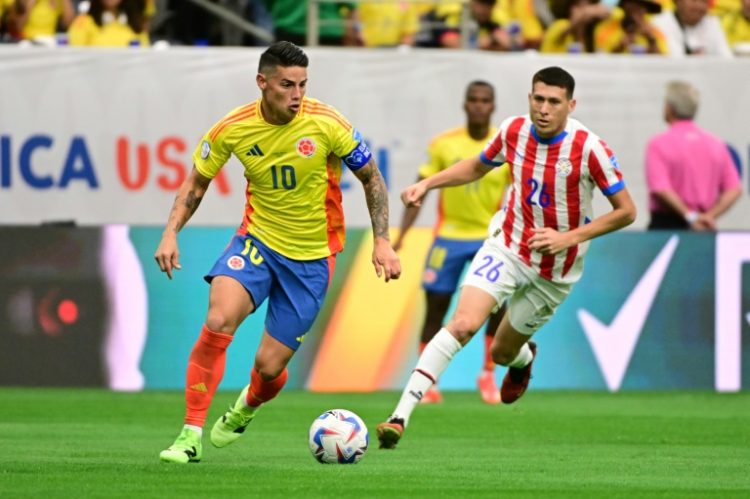 James Rodriguez created two goals in Colombia's opening Copa America victory over Paraguay on Monday. ©AFP
