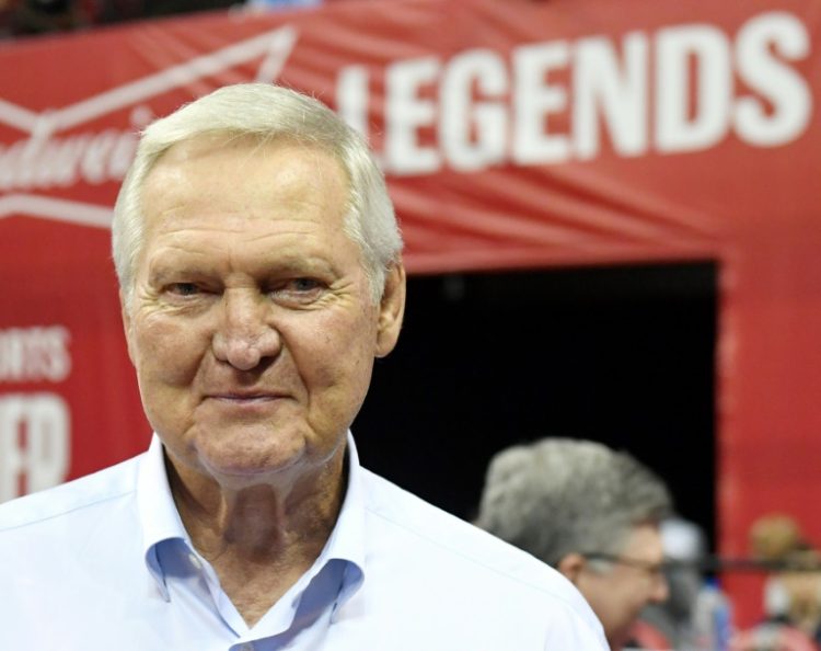 Jerry West won his only NBA title with the Lakers in 1972 and was co-captain on the 1960 Rome Olympic US basketball gold medal squad. ©AFP