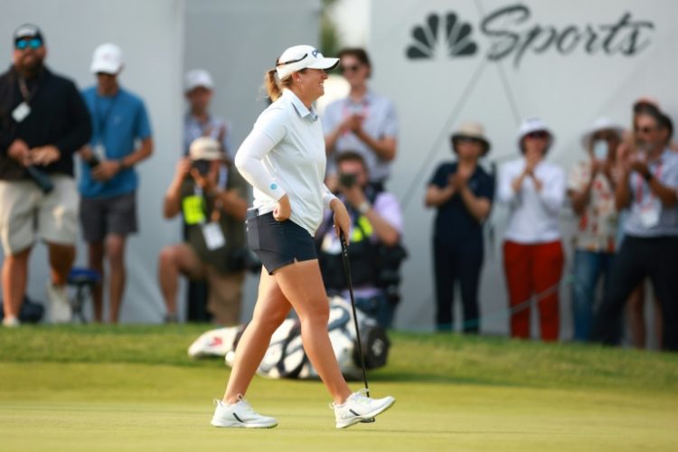 Lauren Coughlin of the United States birdied two of the last four holes to win the Canadian Women's Open title for her first LPGA victory. ©AFP