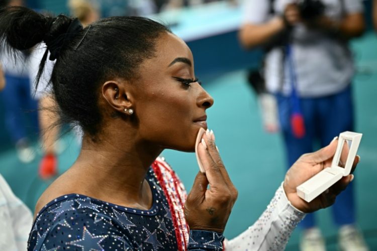 In the spotlight: Simone Biles prepares to reclaim her women's gymnastics Olympic all-around title in Paris. ©AFP