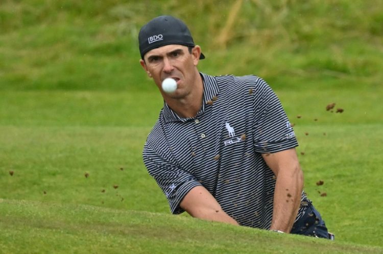 Billy Horschel leads the British Open by one shot after a wild and wet third round at Royal Troon. ©AFP